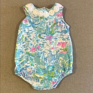 Lilly Pulitzer Knit Floral Baby Romper